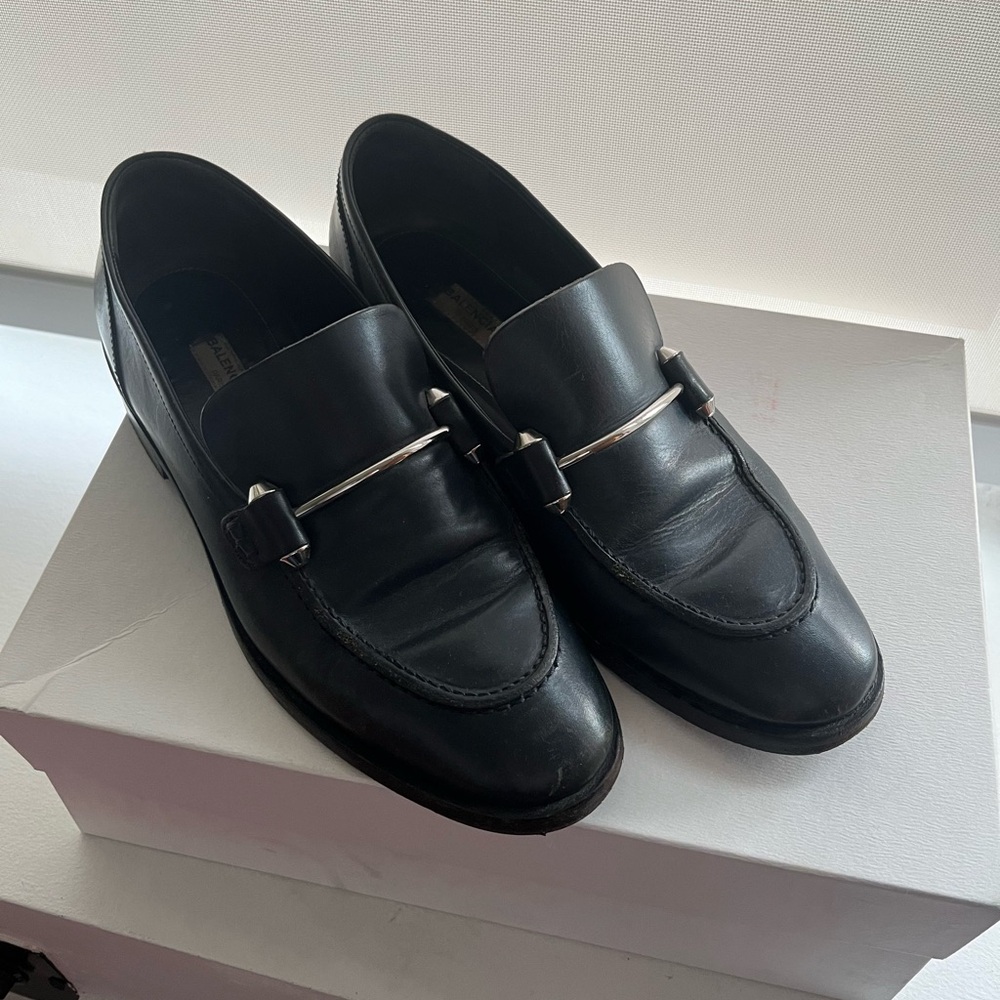Used Balenciaga loafer-dark navy/ US size 8